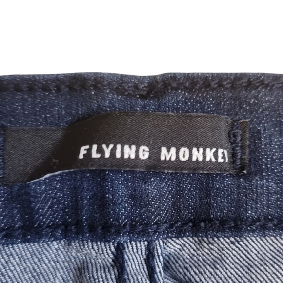 Flying Monkey Mid Rise Dark Wash Stretchy Skinny Jeans - Picture 10 of 12